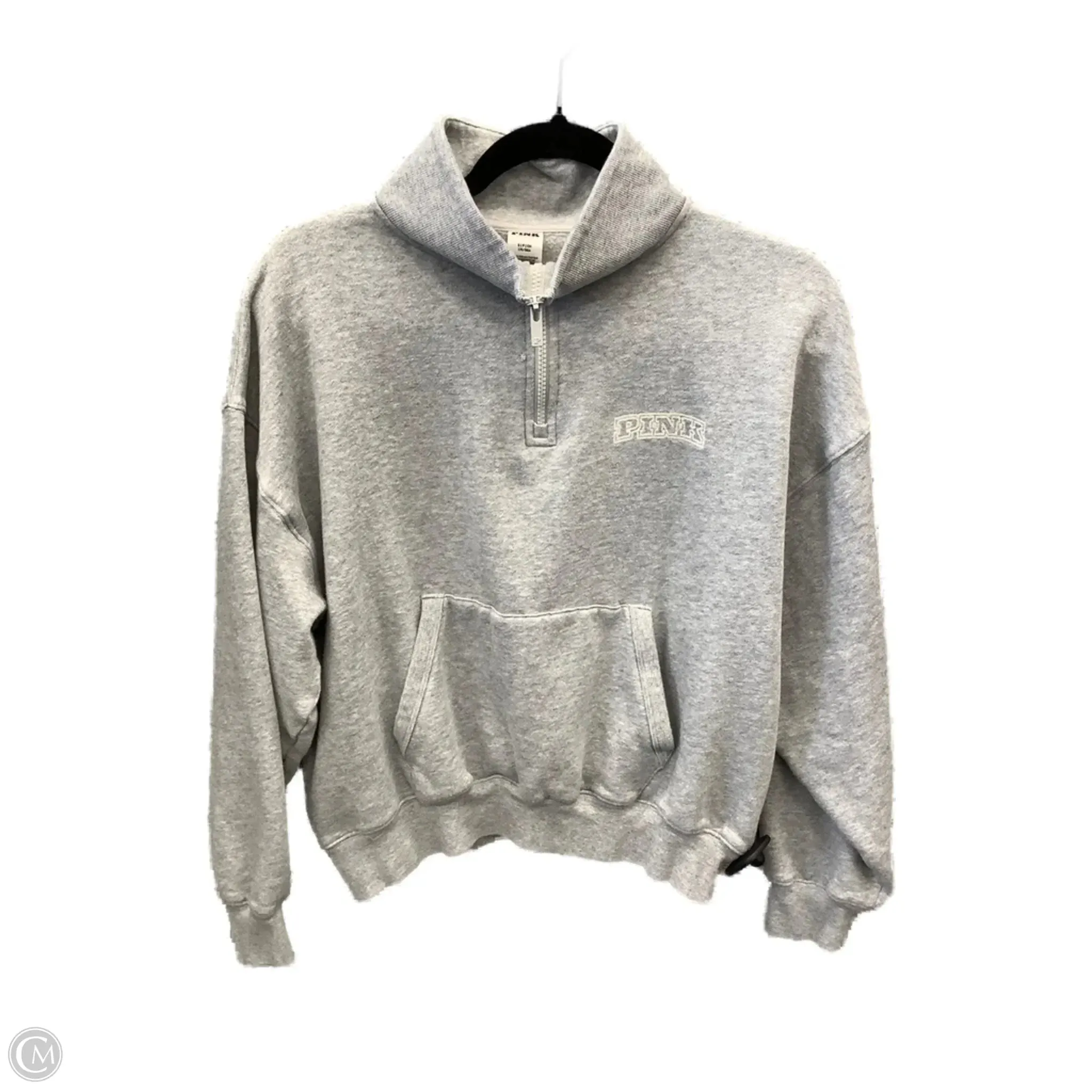 Craft Core Streetwear Style Sweatshirt Collar By Pink In Grey, Size: S