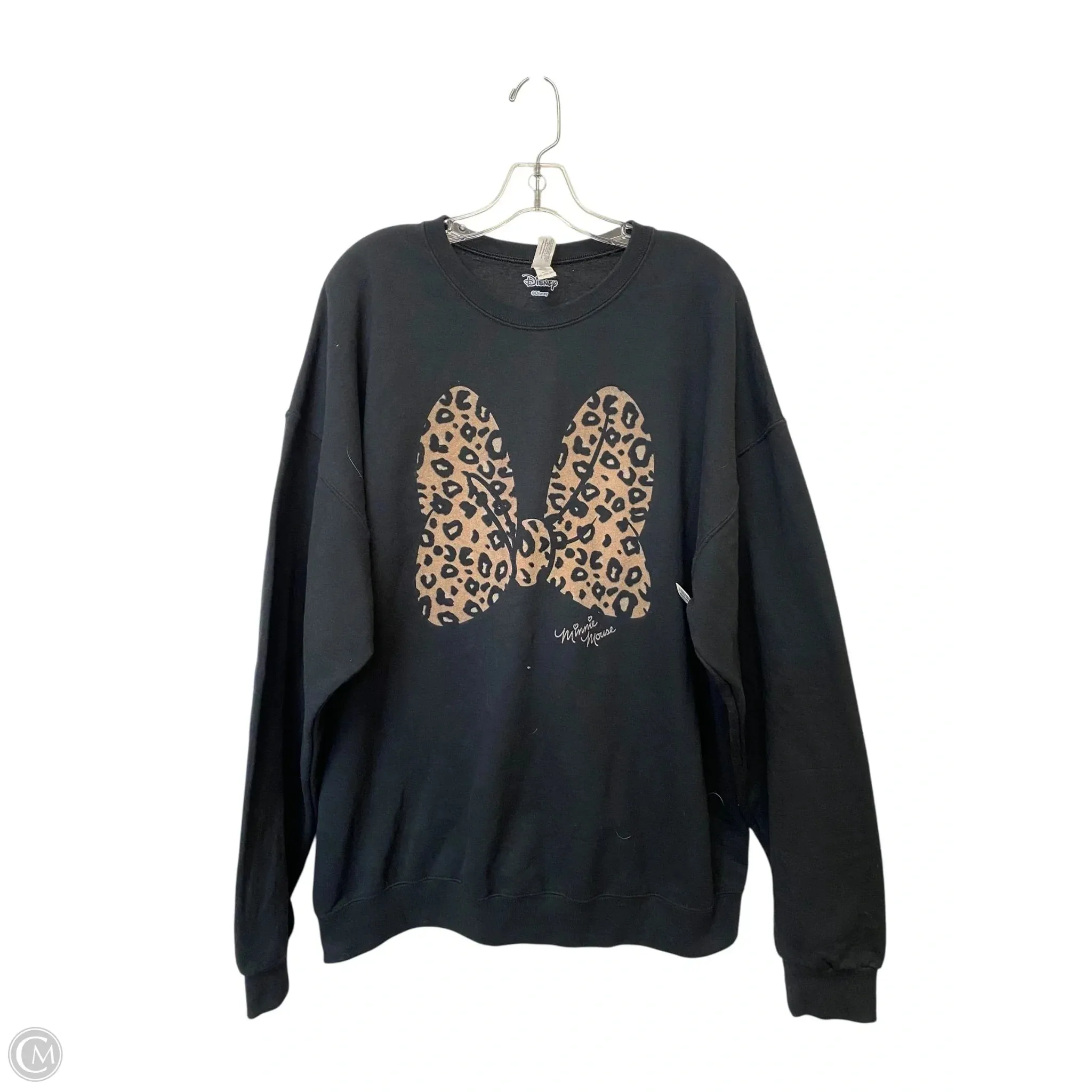 Soft Jacket Sweatshirt Crewneck By Disney Store In Black, Size: 2x
