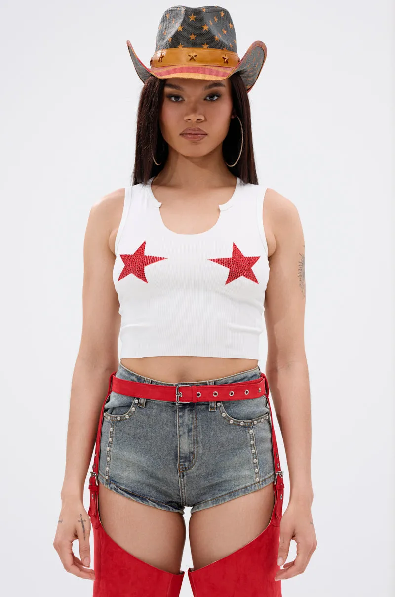 SEEING STARS CROPPED TANK TOP Quick Soft