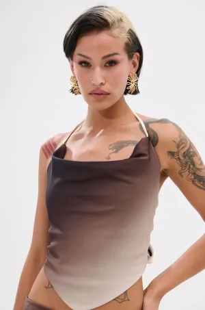 Flexible Armhole Design OUT FOR THE NIGHT HALTER TOP