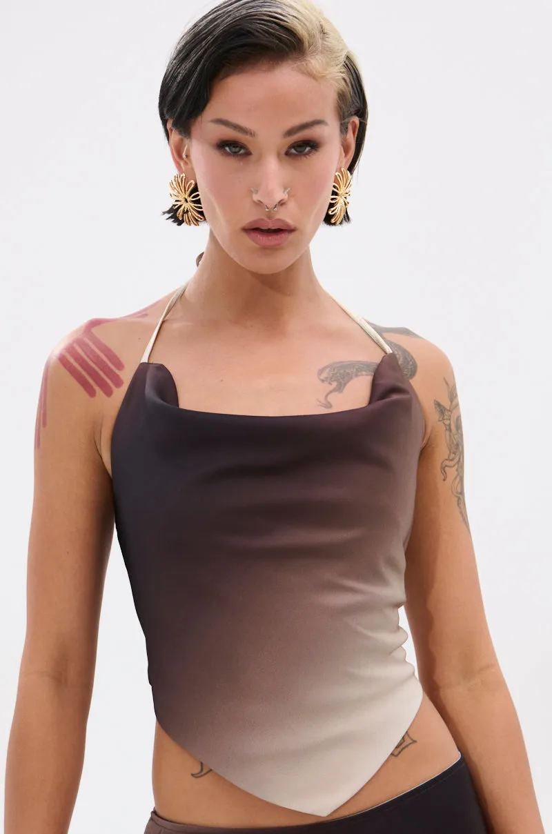 OUT FOR THE NIGHT HALTER TOP Coordination Low vibration