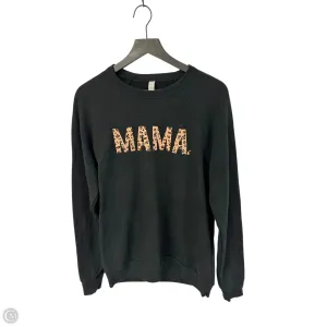 Sweatshirt Crewneck By Clothes Mentor In Black, Size: M Casual Vibe Lightweight Material