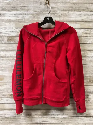 Lightweight insulation Sweatshirt Hoodie By Lululemon In Red, Size:6