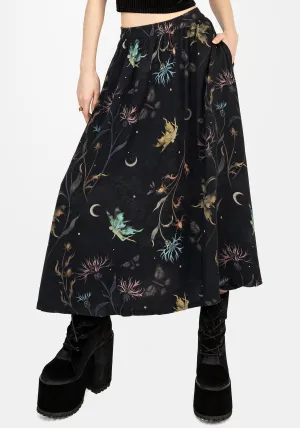 Rosanella Floral Print Midi Skirt Style Preview