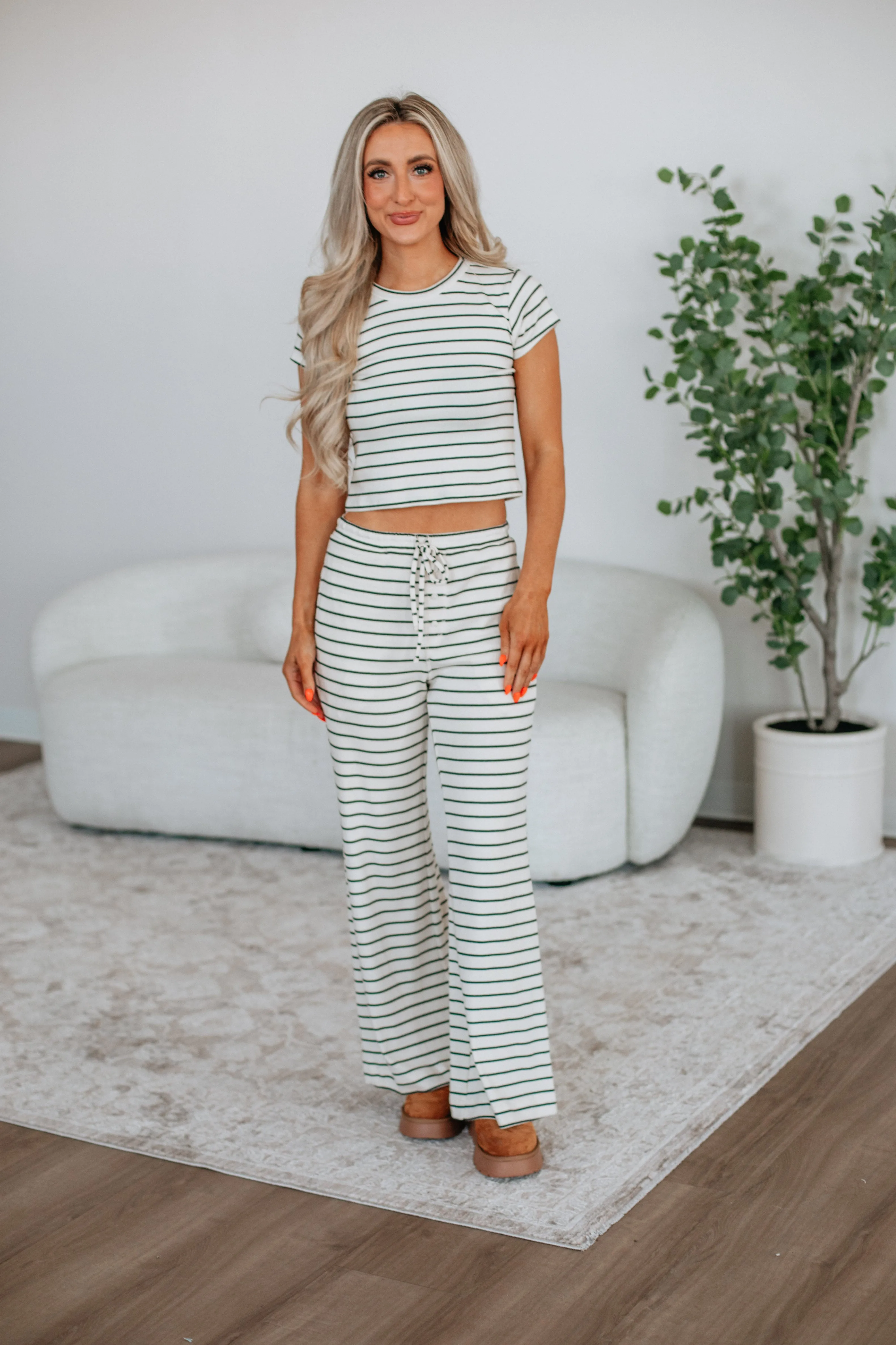 Francy Striped Tee Trendy Basics