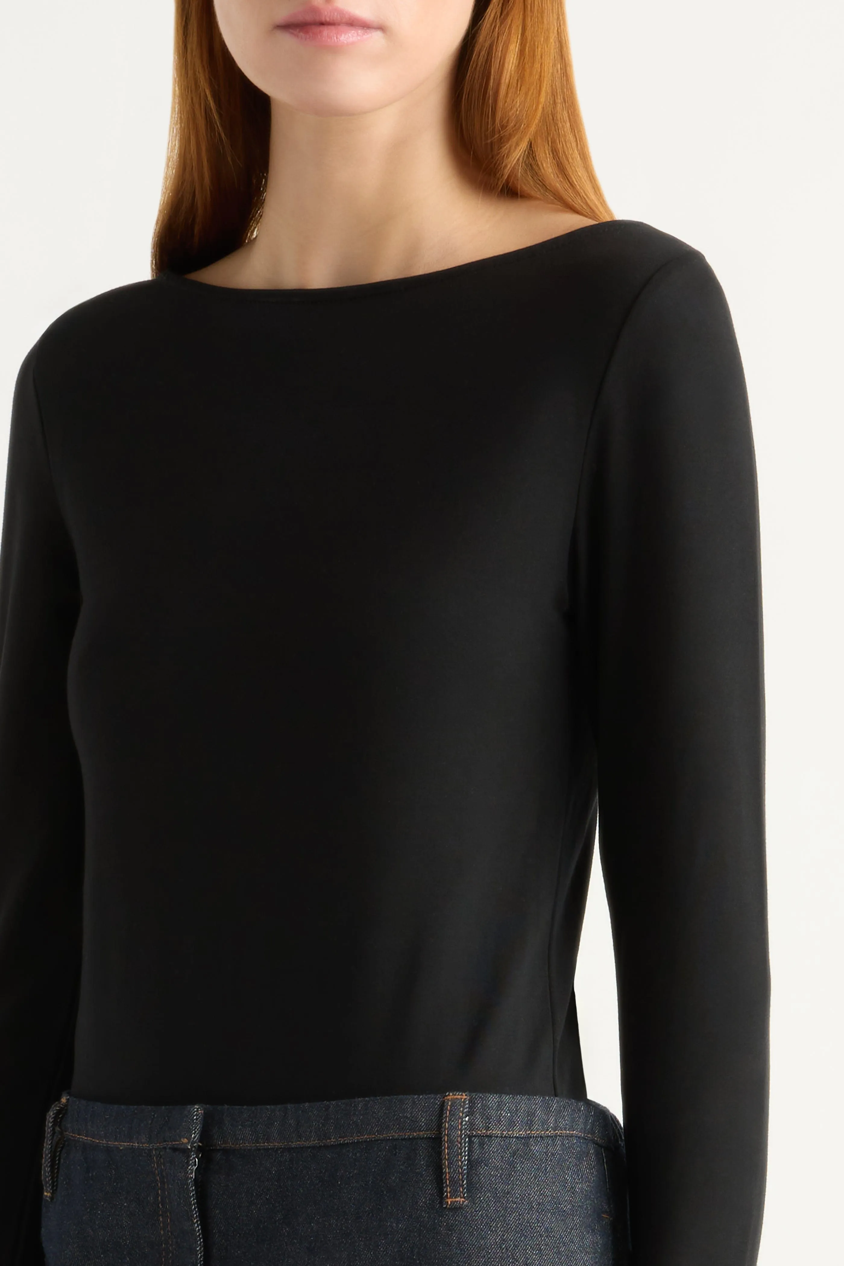 Lainey Organic Cotton Slit-Neck Tee Everyday Chic