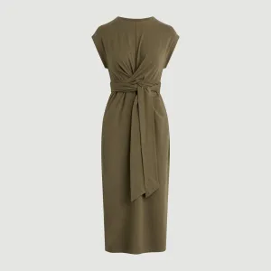 Fei Tie-Front Organic Cotton Dress (Petite) Streetwear Style