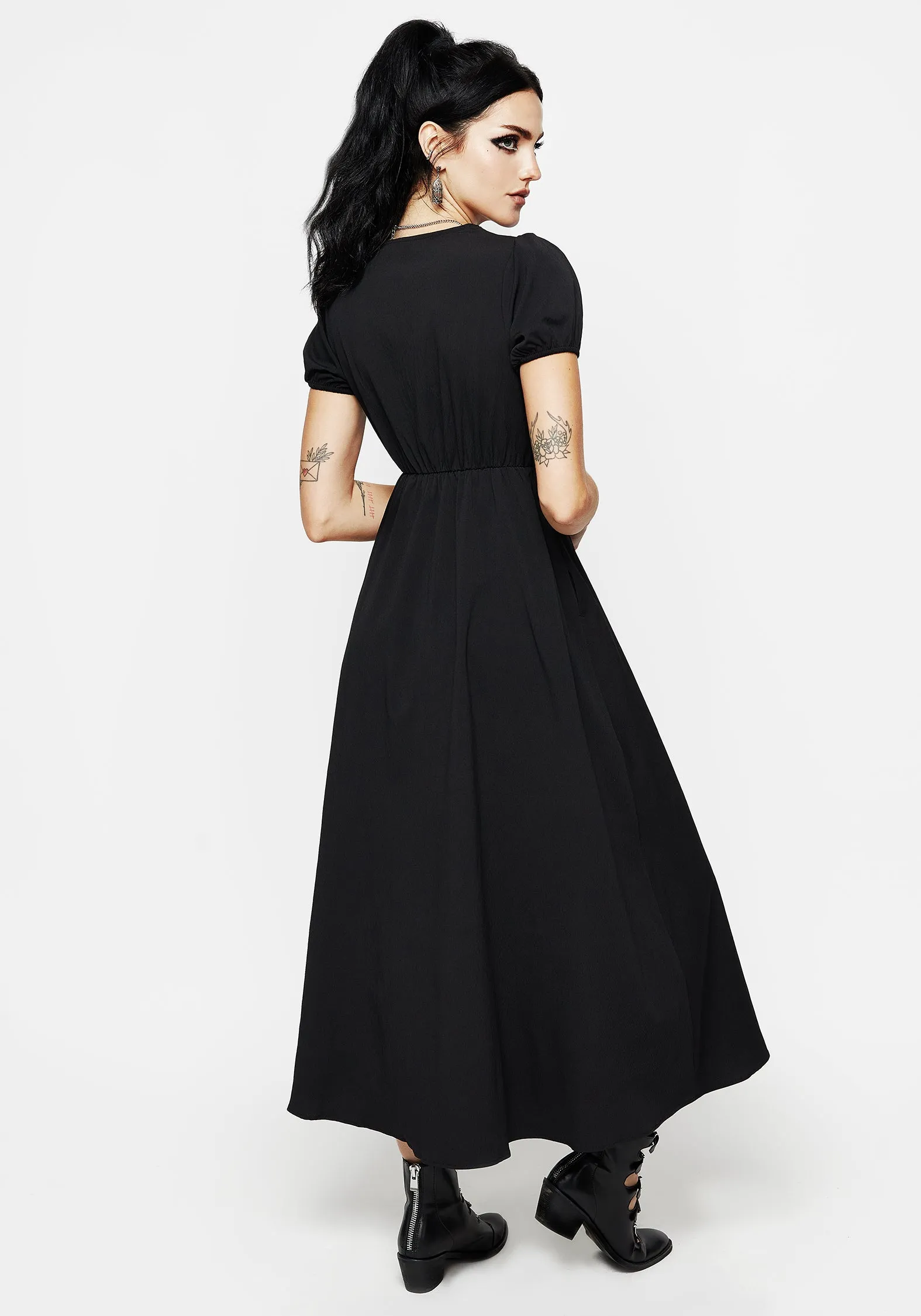 Tropical Air Taissa Floral Lace Button Up Midaxi Dress