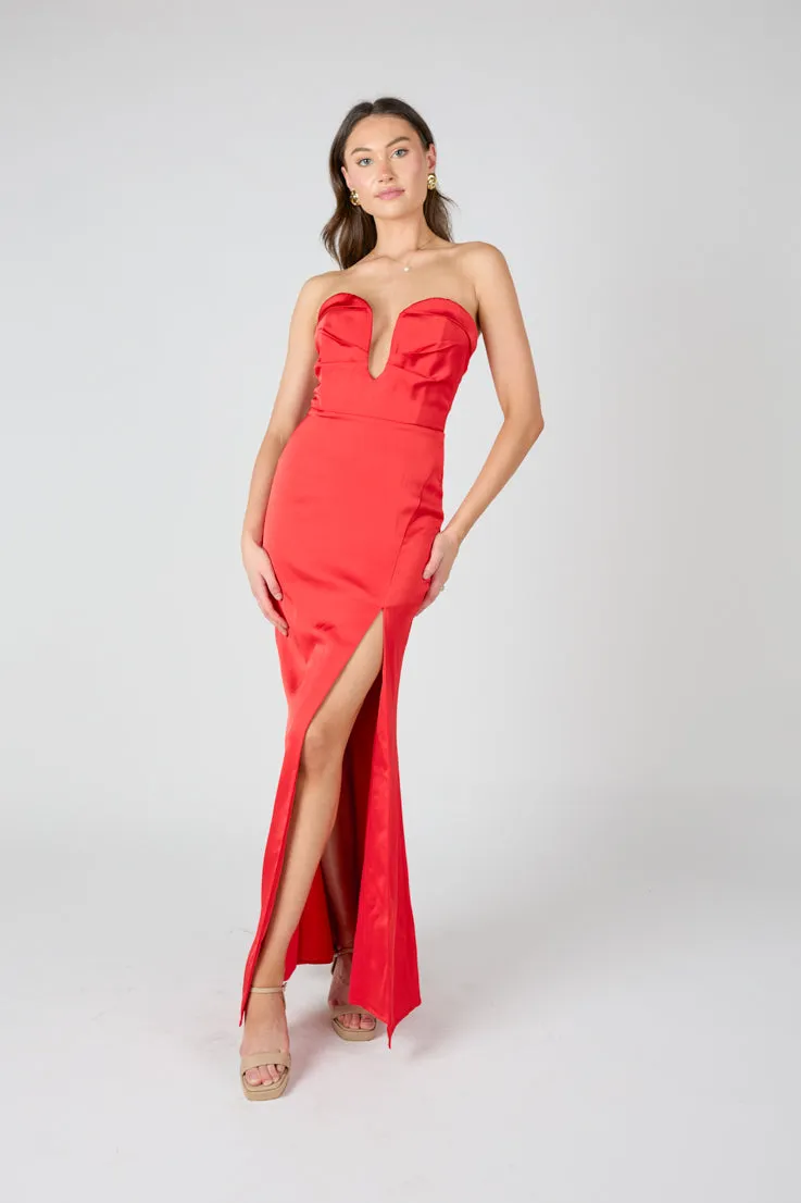 Paramour Evening Dress Chambray Glow Shell Glow