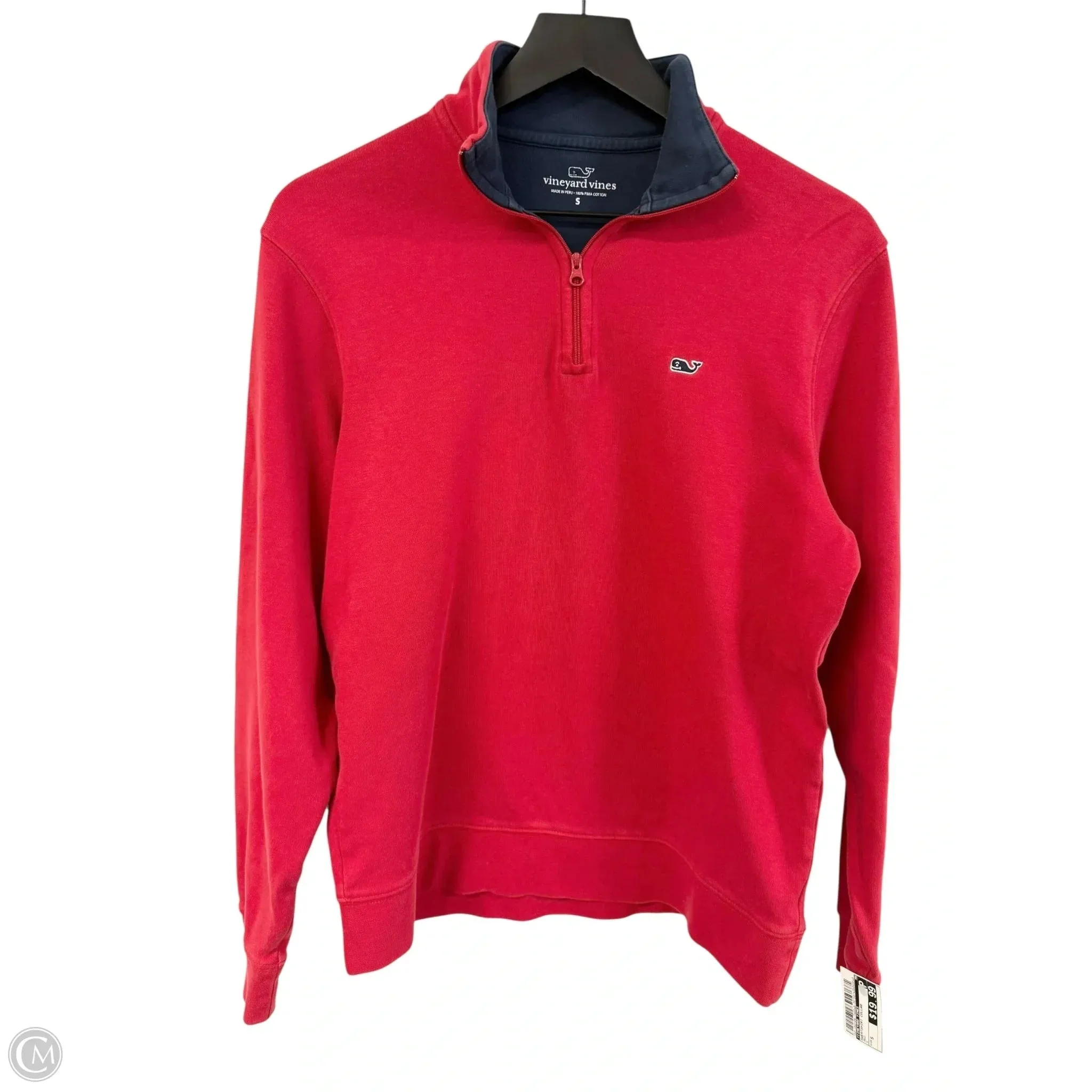 Sweatshirt Collar By Vineyard Vines In Red, Size: S DurableThreadwork