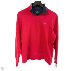 Sweatshirt Collar By Vineyard Vines In Red, Size: S DurableThreadwork