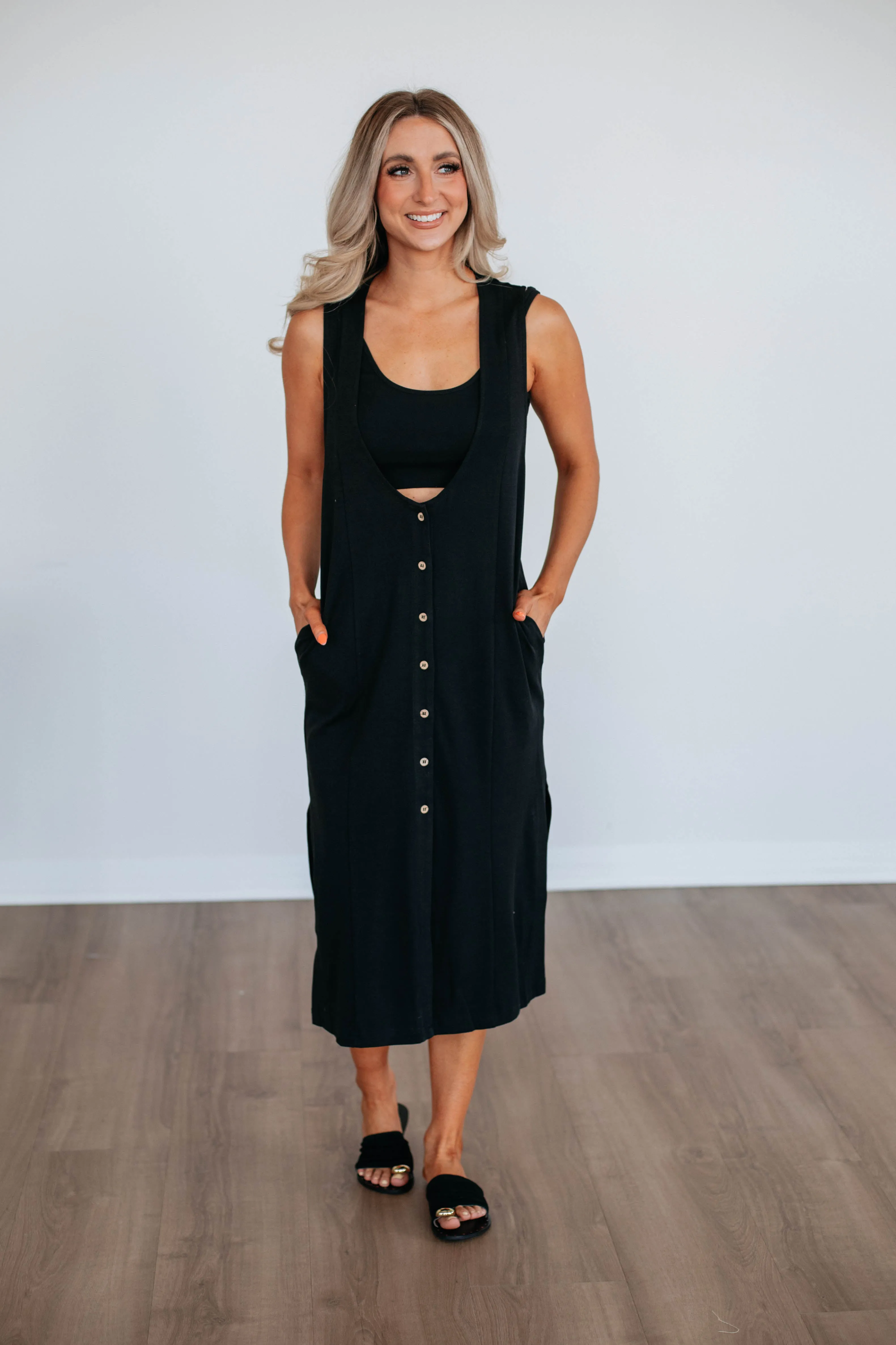 Alina Two-Piece Dress Set - Black Feminine Elegance