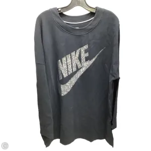 Sweatshirt Crewneck By Nike Apparel In Black, Size: Xl Outdoor Activity Cozy Pajamas