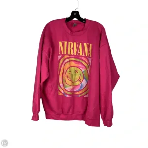 ComfortStretch Sweatshirt Collar By Gildan In Pink, Size: Xl