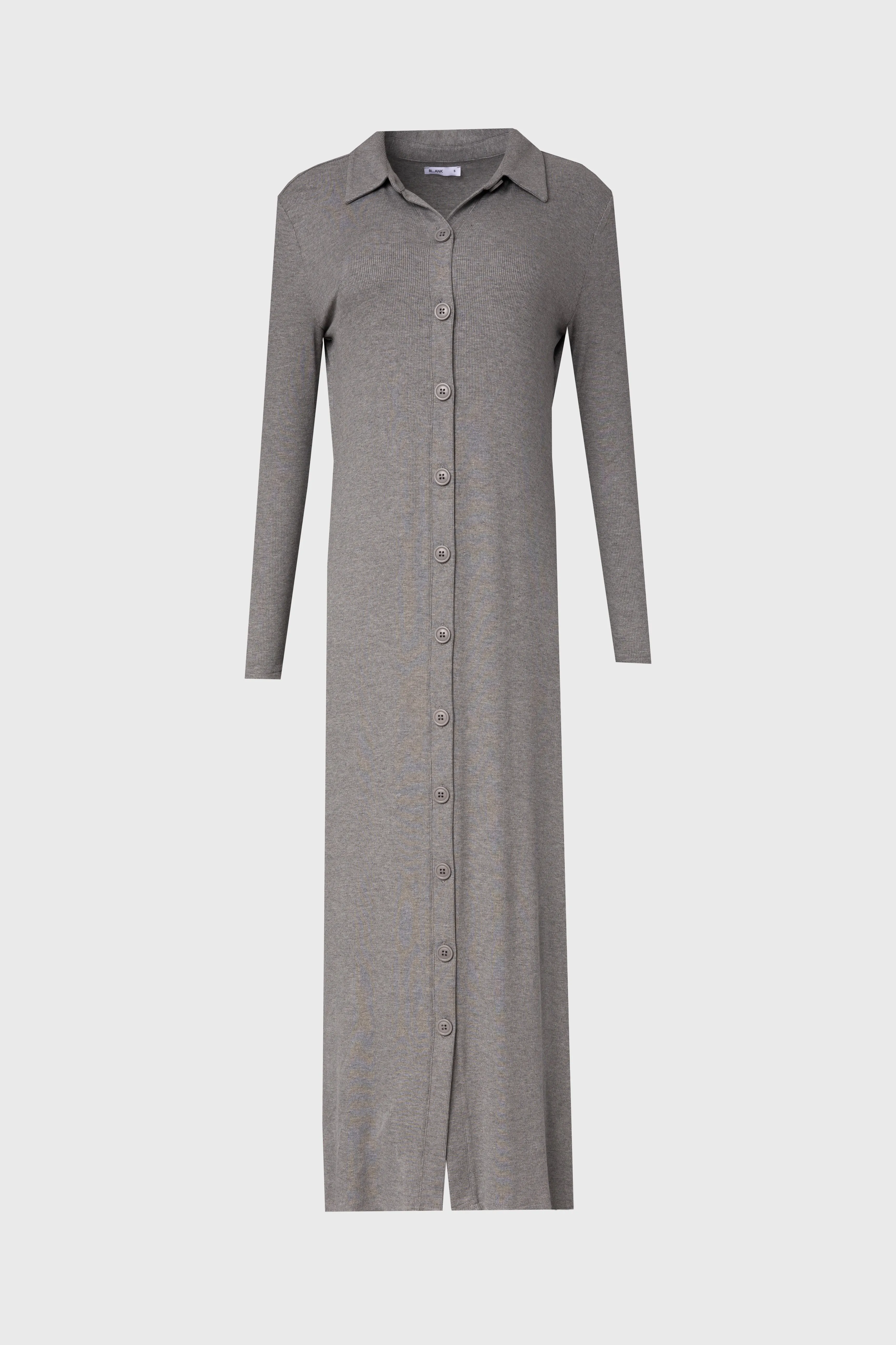 Grey Cardi Maxi Dress Soft Lining FourWay Stretch