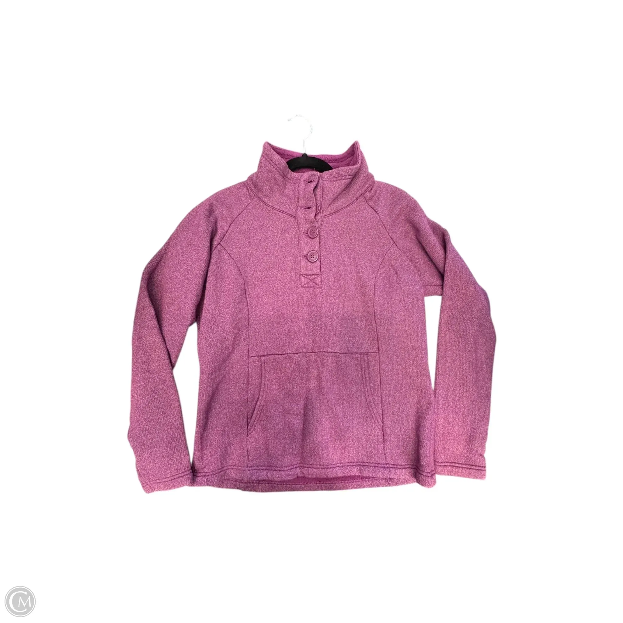 Sweatshirt Collar By Columbia In Purple, Size: M Layered Hem Details WrinkleResistantFabric