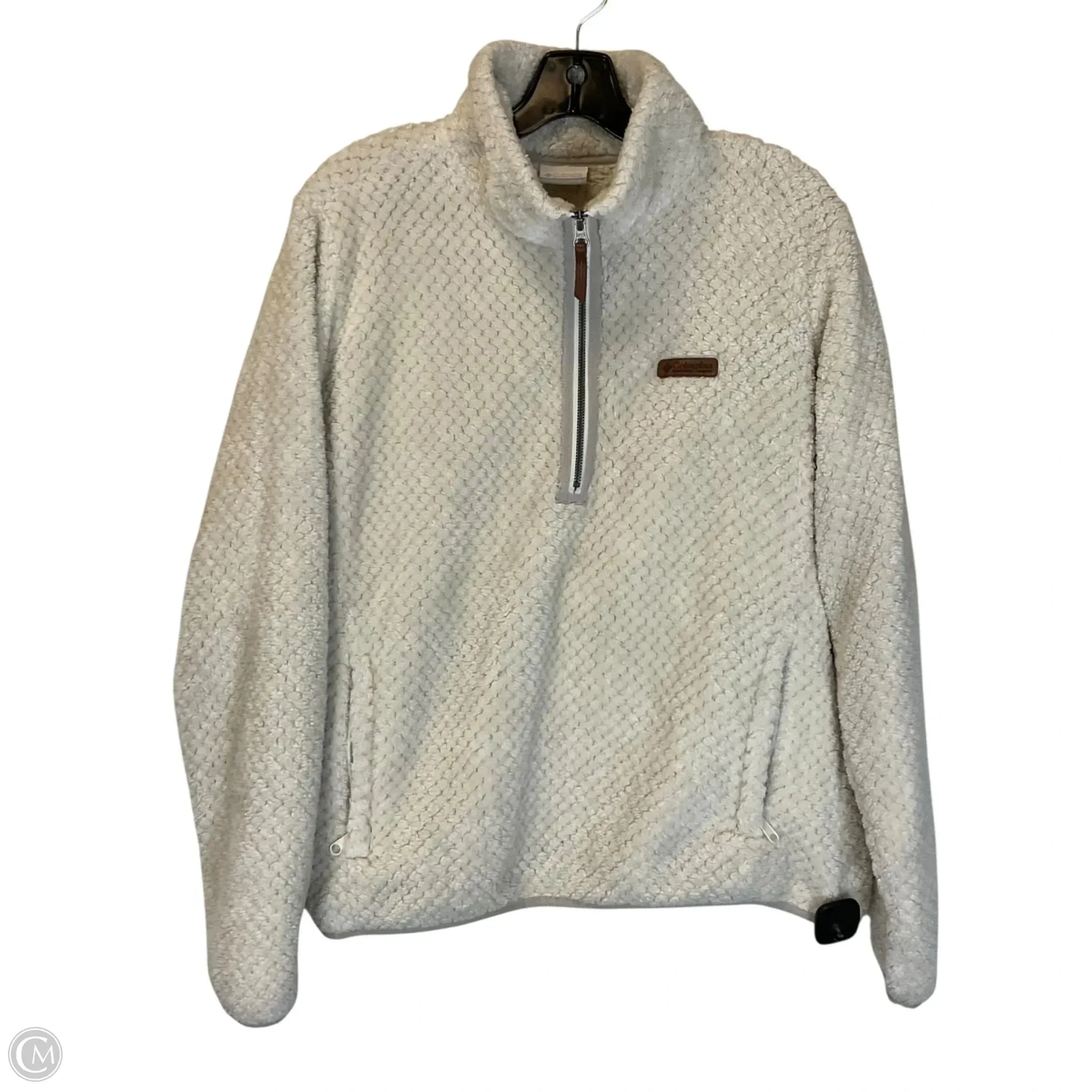 Classic Suit Sweatshirt Collar By Columbia In White, Size: L