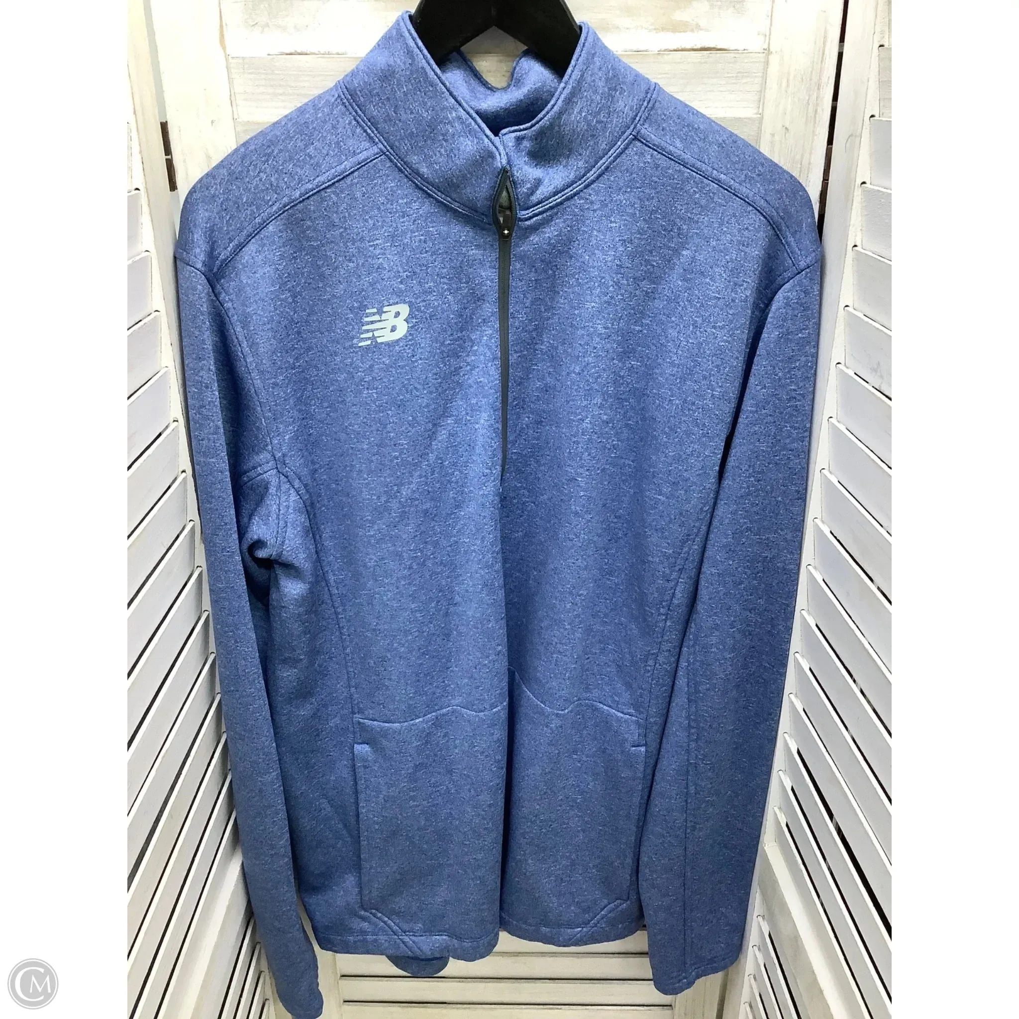 UVProtection Coating Effortless Style Sweatshirt Crewneck By New Balance In Blue, Size: S