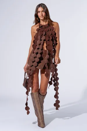 LIGHTS FLASHING HALTER TIE NECK TOP border patrol