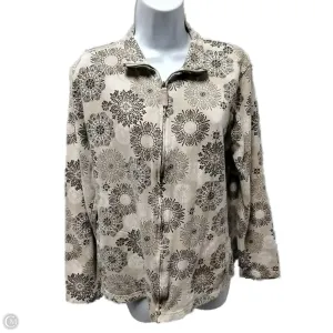 Legend Glow Silk Glow Sweatshirt Collar By Karen Scott In Paisley Print, Size: S