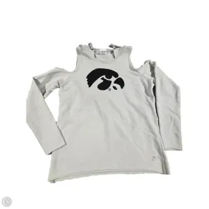 Sweatshirt Hoodie By Authentic In Grey, Size: S Elegant Layer