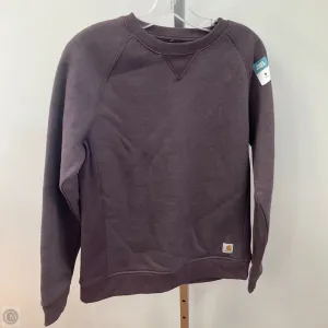 AntiOdor Fabric Cozy Cardigan Sweatshirt Crewneck By Carhartt In Purple, Size: M