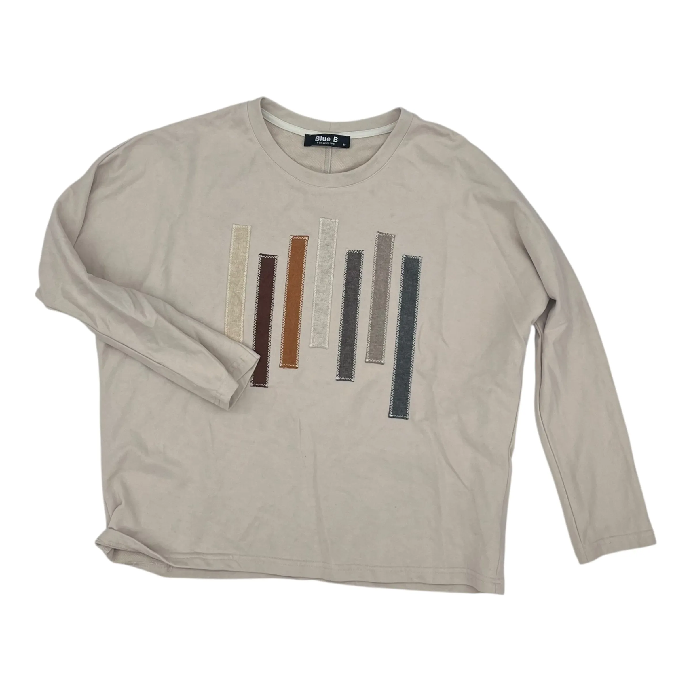 Fall Mood SWEATSHIRT CREWNECK by BLUE B in TAN, Size:M