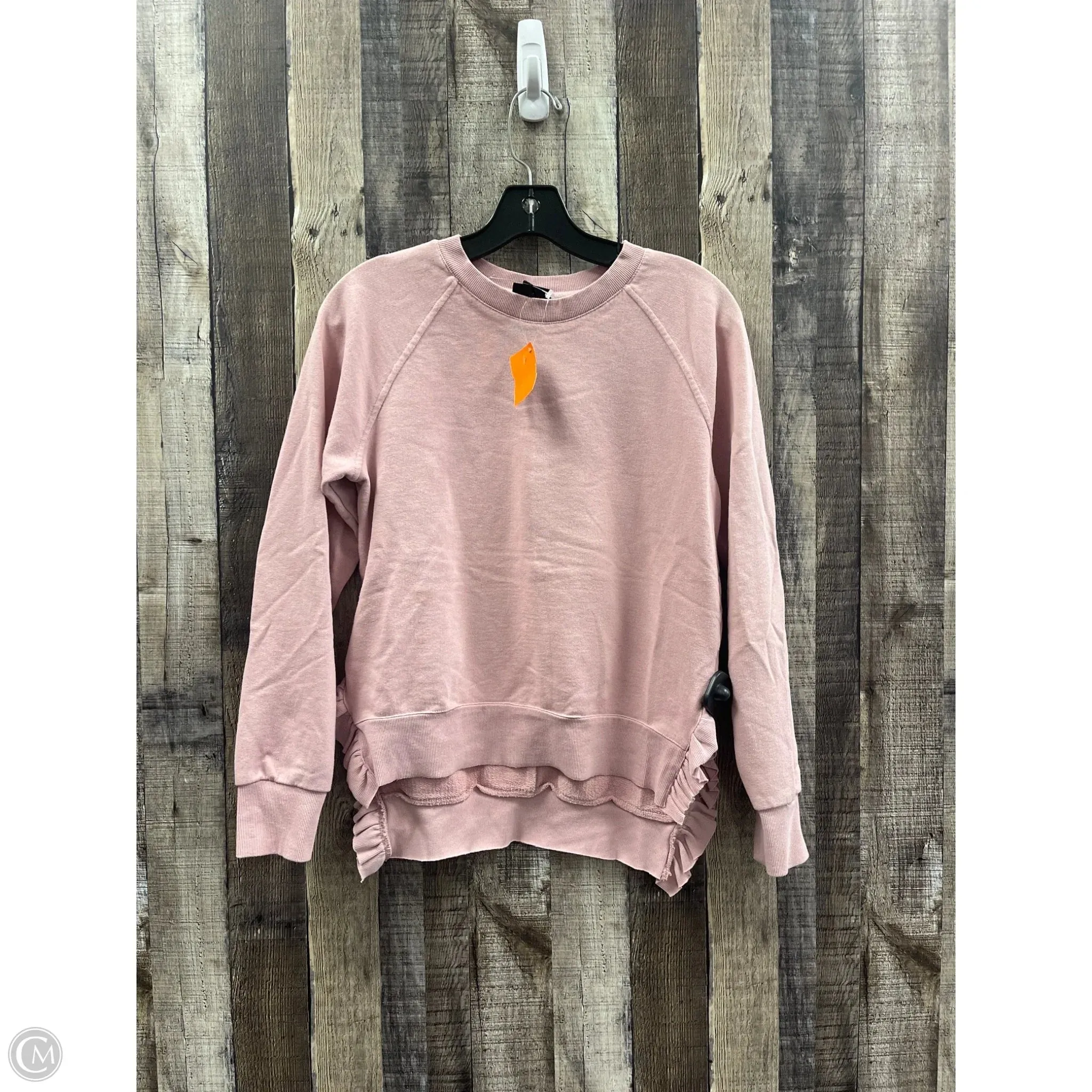 Modern Boots Sweatshirt Crewneck By Who What Wear In Pink, Size: S