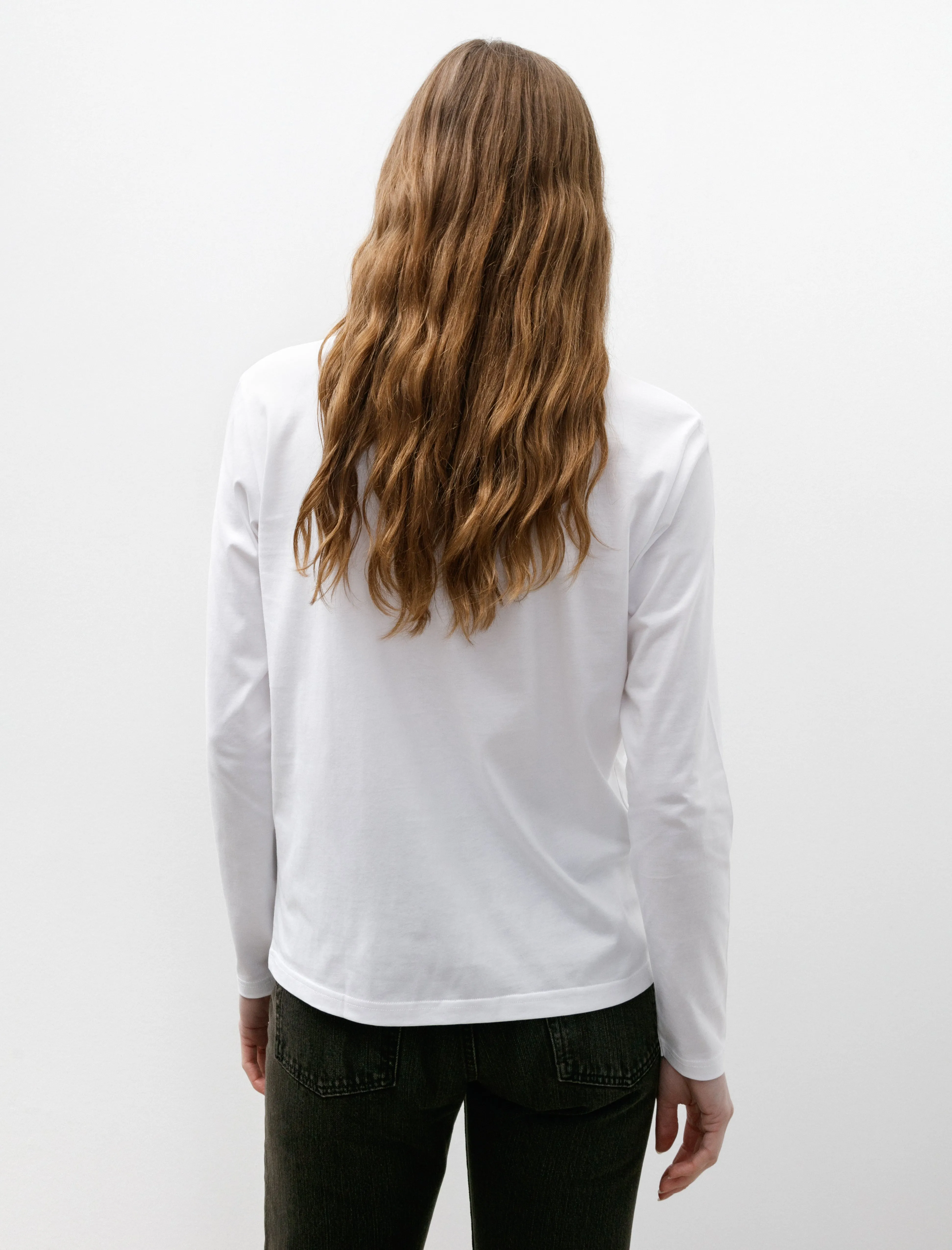 LS Boy Fit T-Shirt White Formal Shirt
