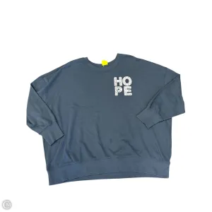 Sweatshirt Crewneck By Maurices In Blue, Size: 2x Cozy Pullover FlexSeamTechnology