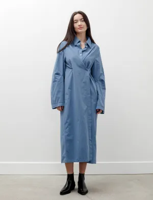 Machine Dress Antique Blue Peached Cupro Flexible Material FrictionResistantEdges