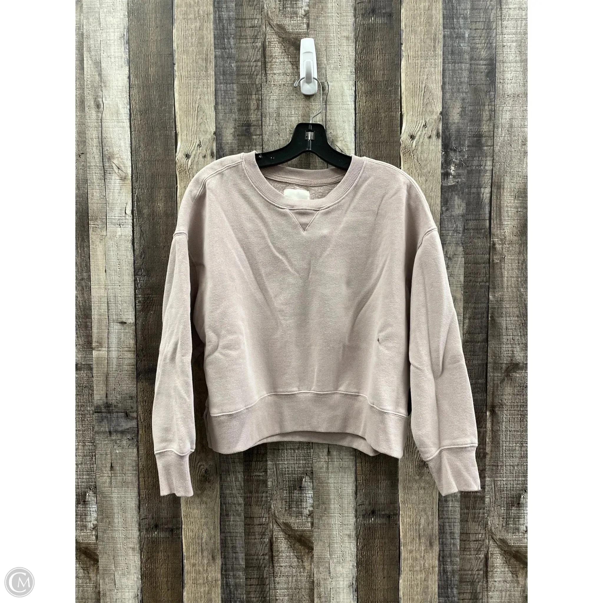 Sweatshirt Crewneck By Ultra Flirt In Mauve, Size: M Vented Panels Outdoor Fashion