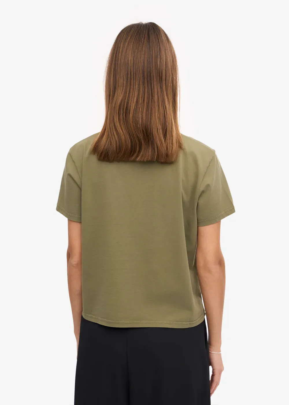 AntiPilling Treatment Organic Boxy Crop Tee