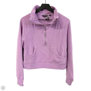 AntiStaticMaterial PillingResistant Sweatshirt Collar By Danskin In Purple, Size: S