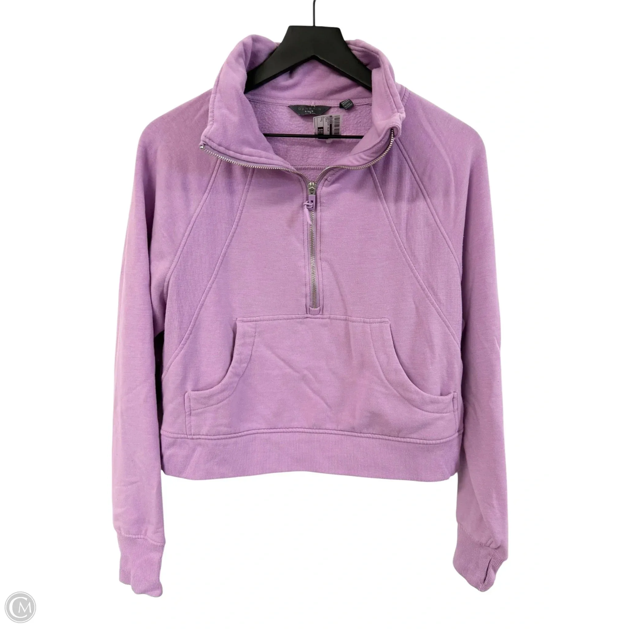AntiStaticMaterial PillingResistant Sweatshirt Collar By Danskin In Purple, Size: S