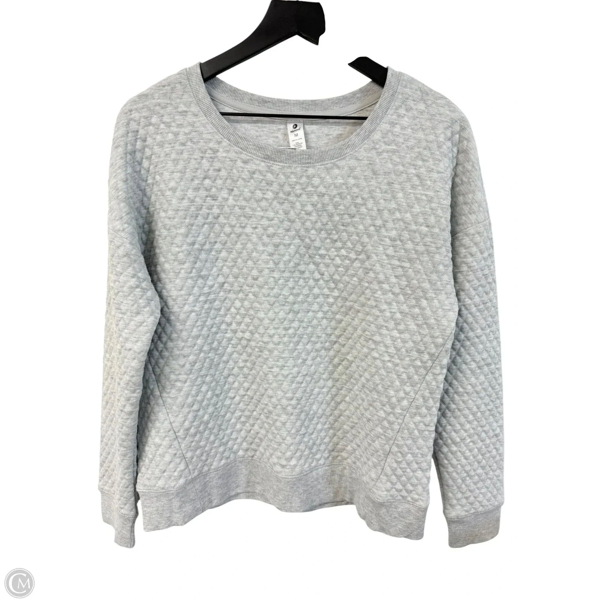 Sustainable production Warm Pants Sweatshirt Crewneck By 90 Degrees By Reflex In Grey, Size: M