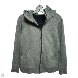 Athletic Sweatshirt Hoodie By Lululemon In Grey, Size: 10 SlipResistantWaistband Timeless Fashion