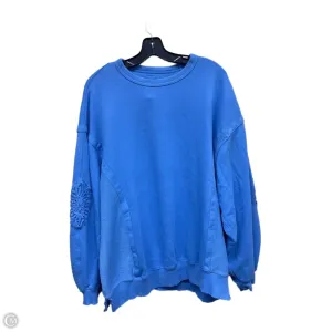 Stylish Look Sweatshirt Crewneck By Aerie In Blue, Size: M