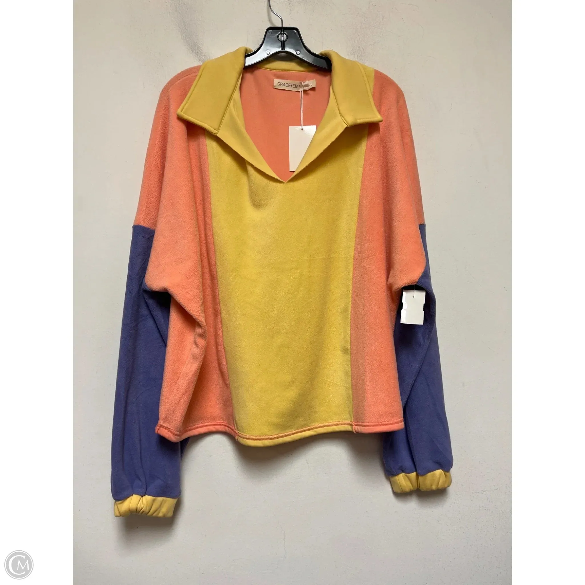 Saga Vibe Tribal Soul Sweatshirt Collar By Clothes Mentor In Multi-colored, Size: L