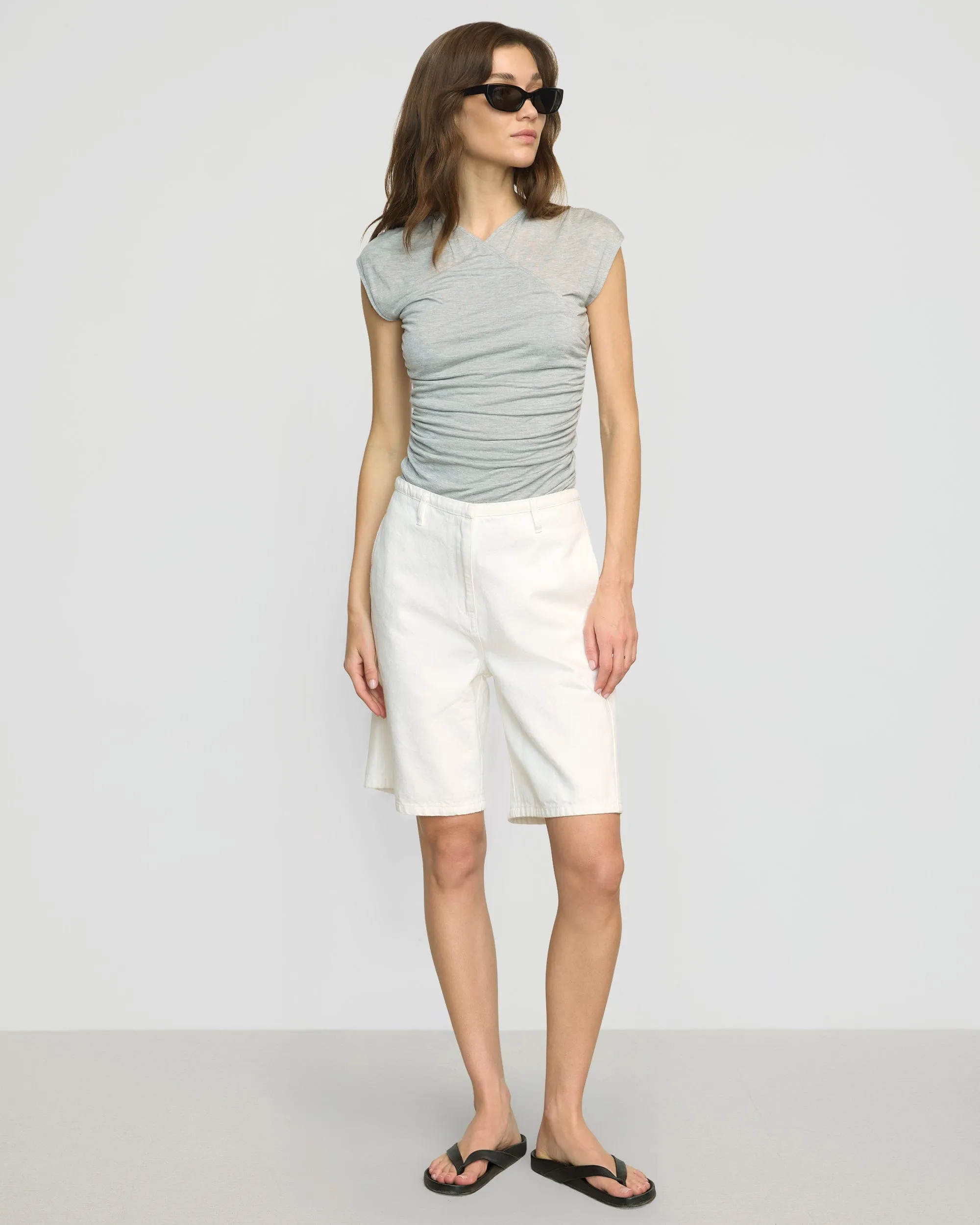 Haviland Tailored Denim Short Abrasion Resistant Edges finance industry