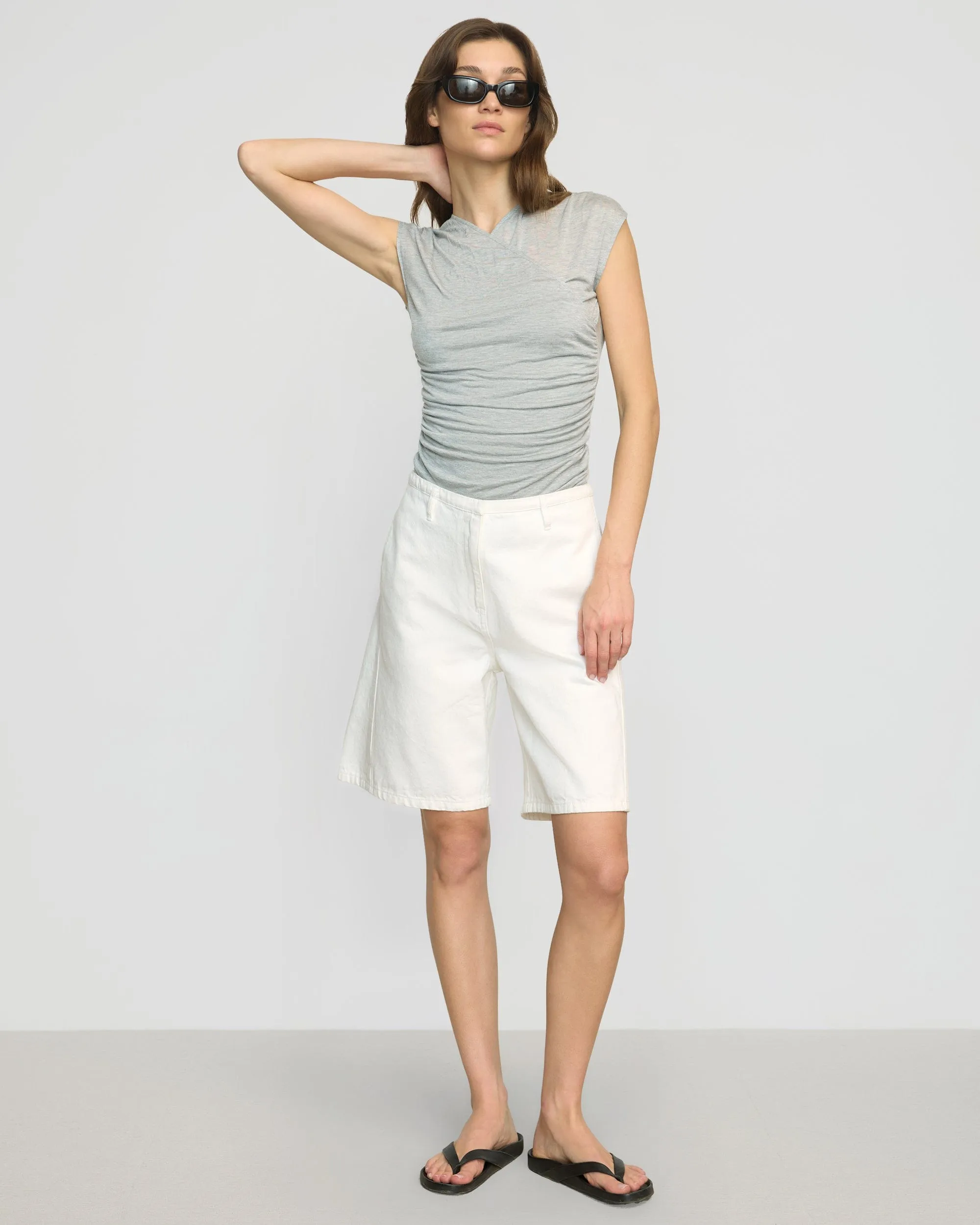 Haviland Tailored Denim Short Flatlock Seams