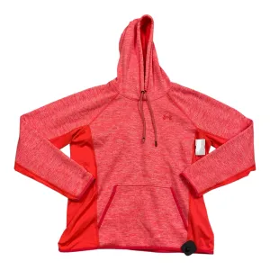 Cozy Cardigan Wrinklefree Athletic Sweatshirt Hoodie By Under Armour In Orange, Size:L