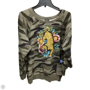 ElasticBinding Sweatshirt Crewneck By Torrid In Camouflage Print, Size: 3x