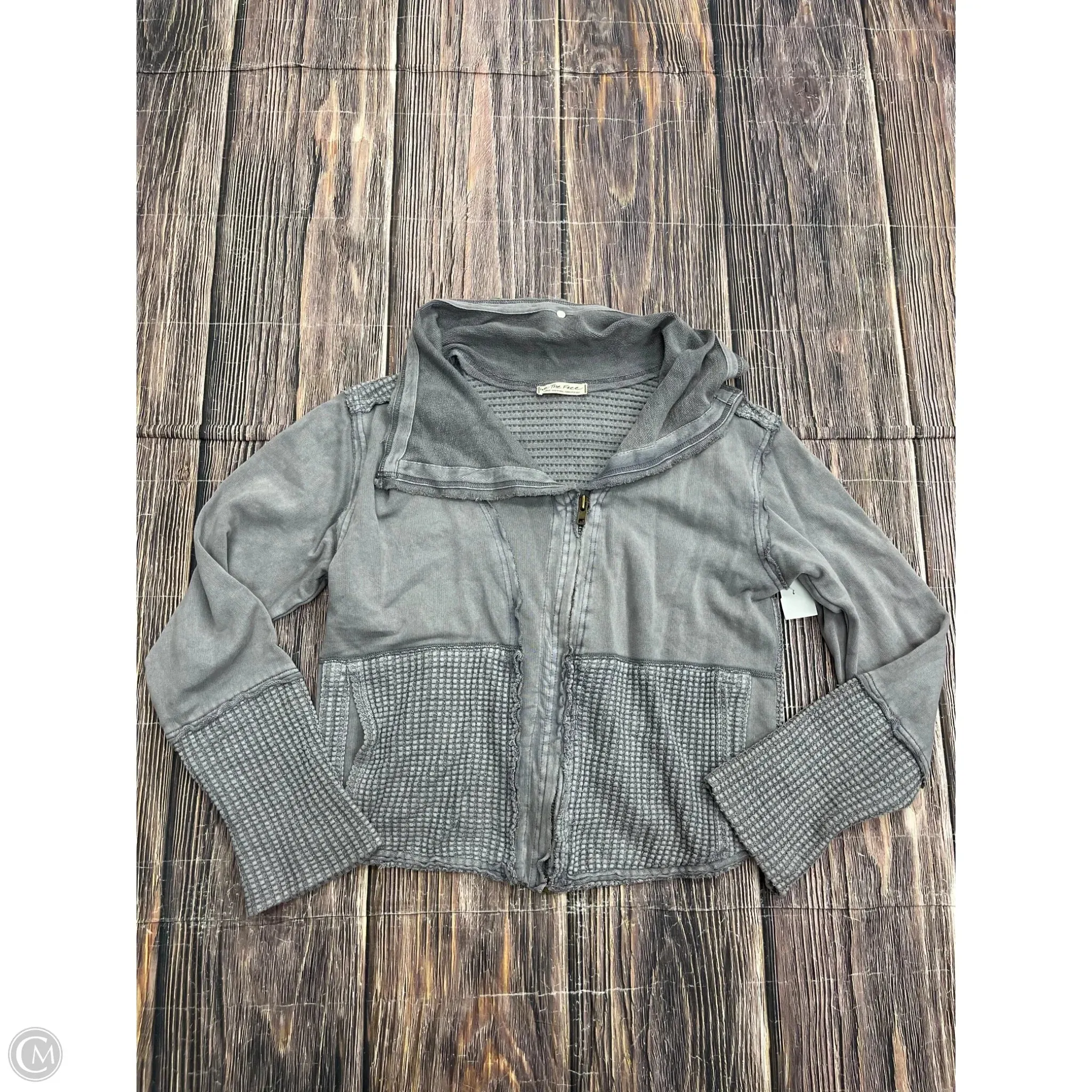 Sweatshirt Hoodie By We The Free In Grey, Size: L Team Vibe Joy Ease