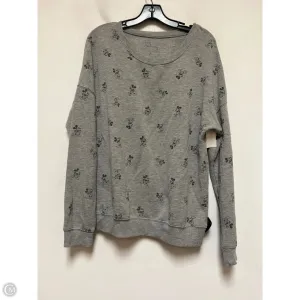 Sweatshirt Crewneck By Disney In Black & Grey, Size: Xl Match Fit Casual Trousers