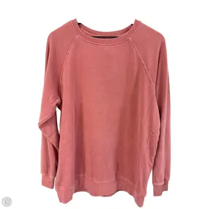 Light Fit Cozy Pajama Set Sweatshirt Crewneck By Thread And Supply In Pink, Size: S