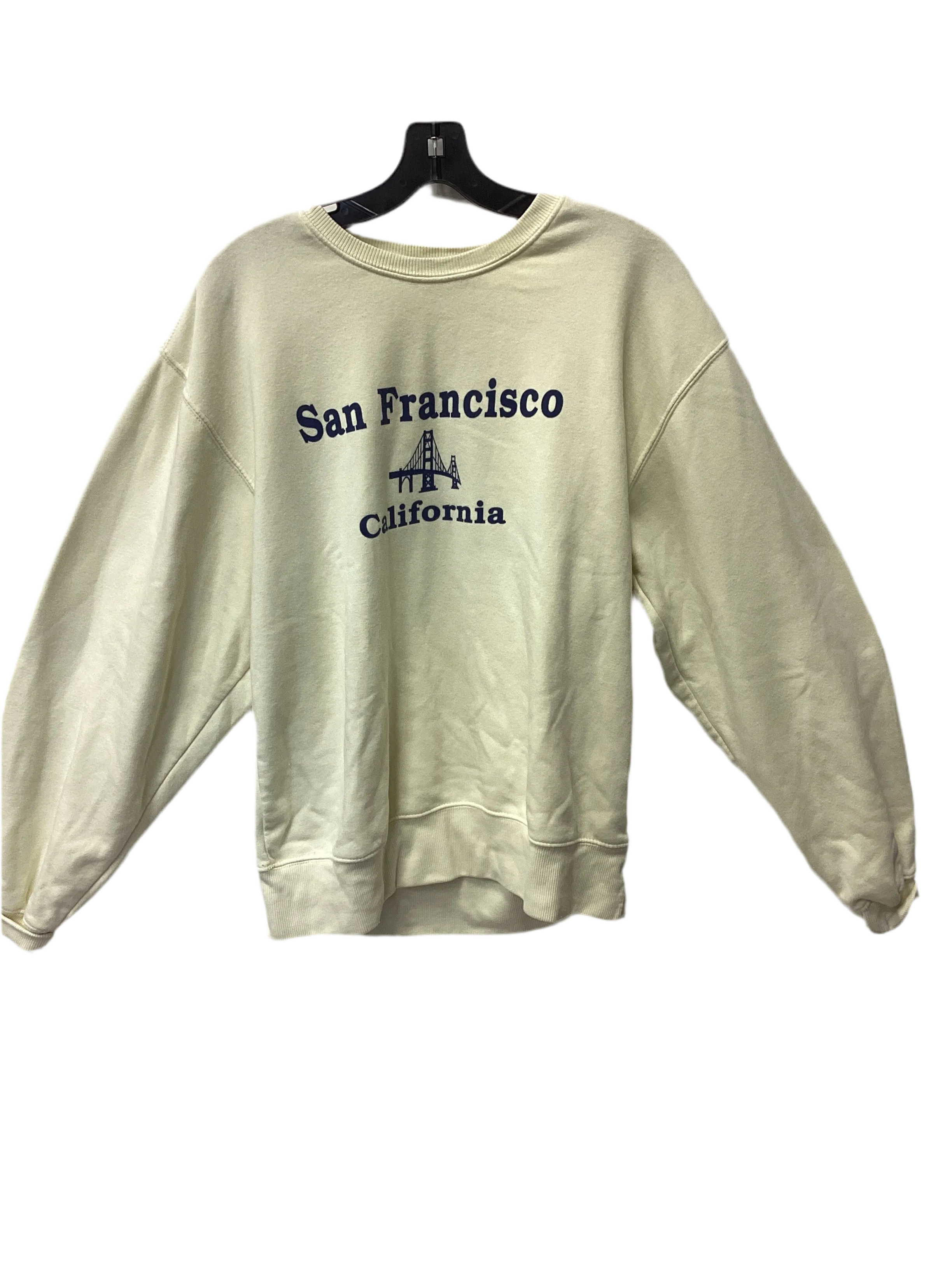 Sweatshirt Crewneck By  Cmc In Yellow, Size:M Icon Fit