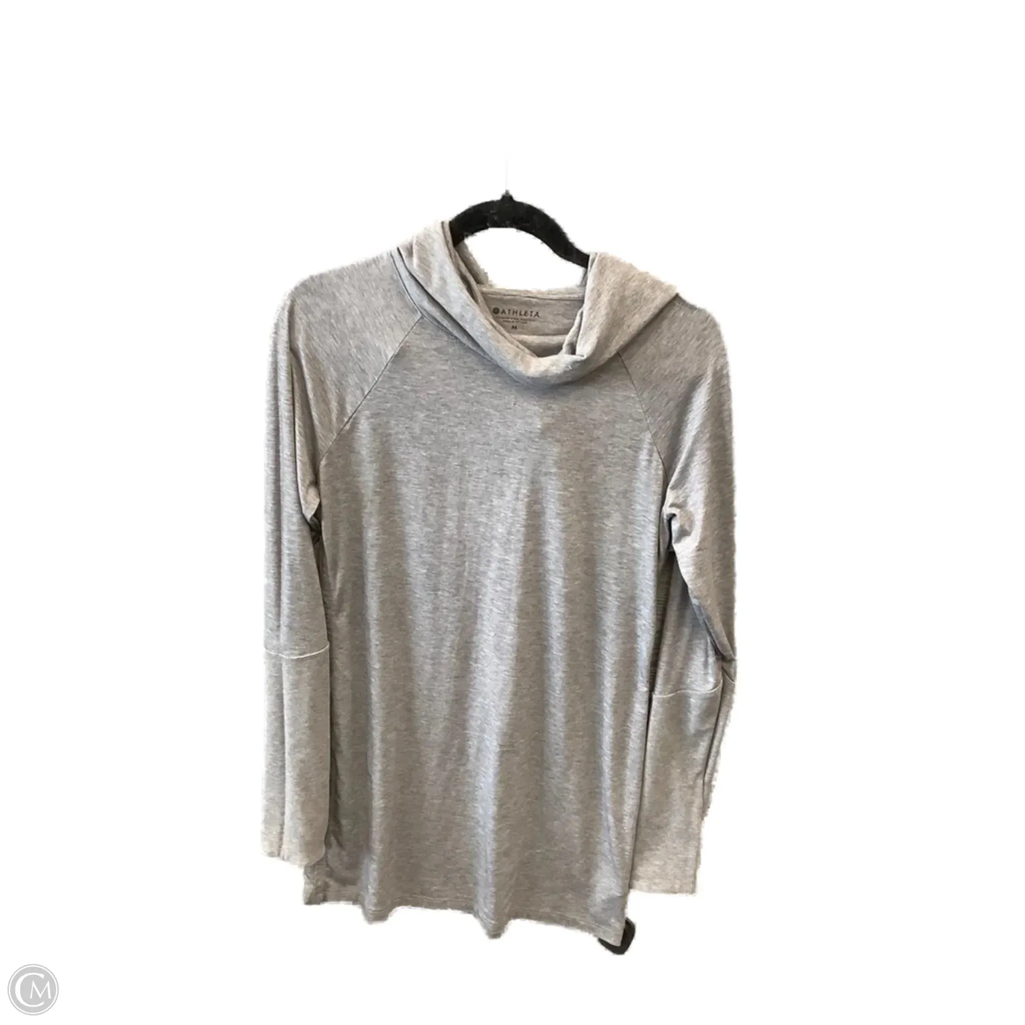 Athletic Sweatshirt Hoodie By Athleta In Grey, Size: M FlexibleFit Nature Glow
