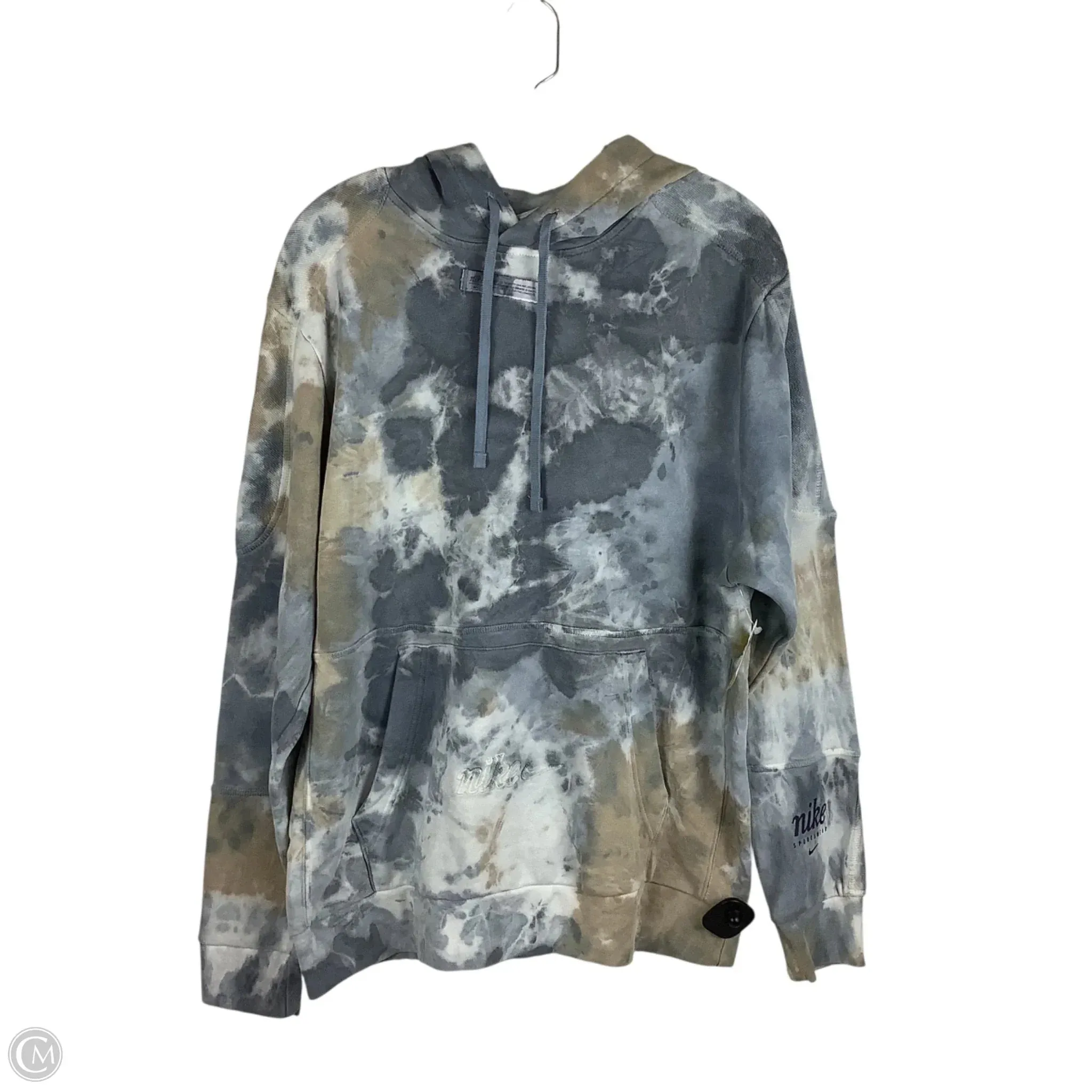 Simple Wear Loose Thread Athletic Sweatshirt Hoodie By Nike Apparel In Blue, Size: L