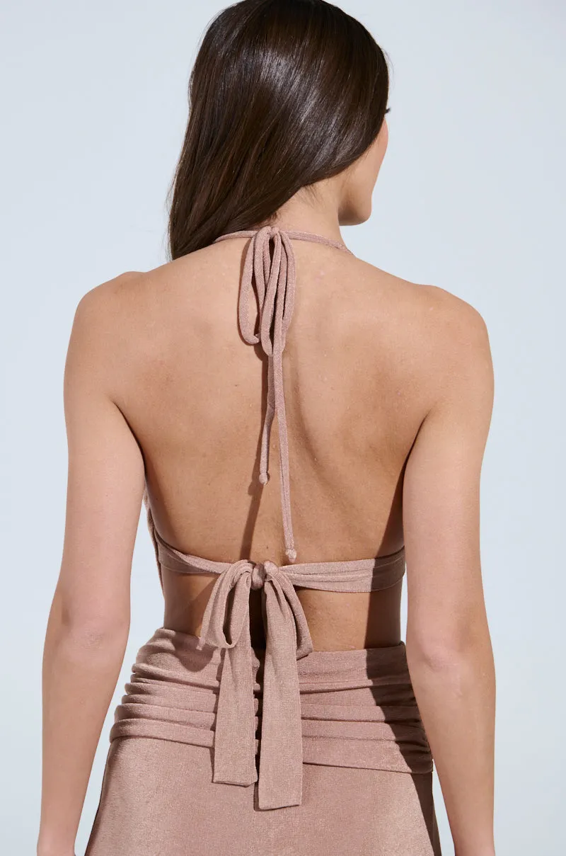 DREAMING BIG CUT OUT SLINKY BLOUSE Quick Release Vents Exhibition - worthy